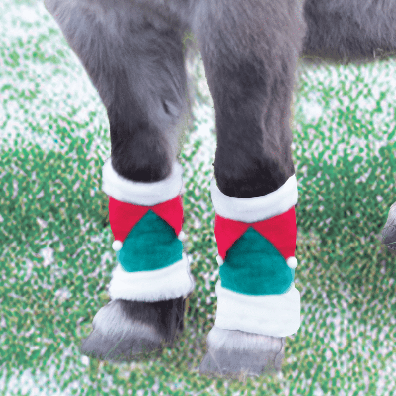 Equetech Festive Elf Horse Leg Wraps Pair-1