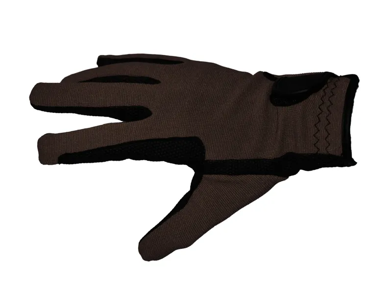 Dever Super Grip Riding Gloves Junior Brown