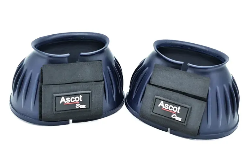 Dever Ascot Over Reach Boots Velcro Navy