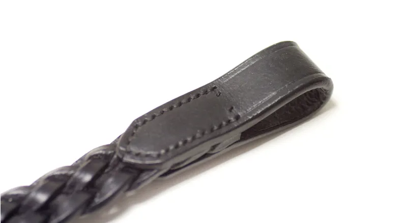 Dever Classic 5/8in Plaited Browband Brown-2