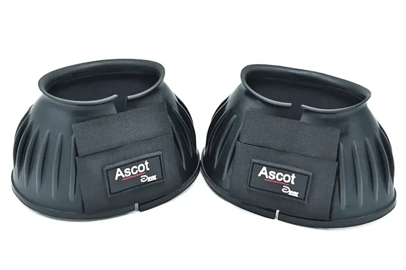 Dever Ascot Over Reach Boots Velcro Black