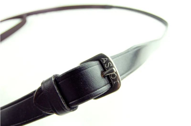 Dever Ascot 3/4in Rubber Grip Buckle Bilit Reins 60in Brown-1