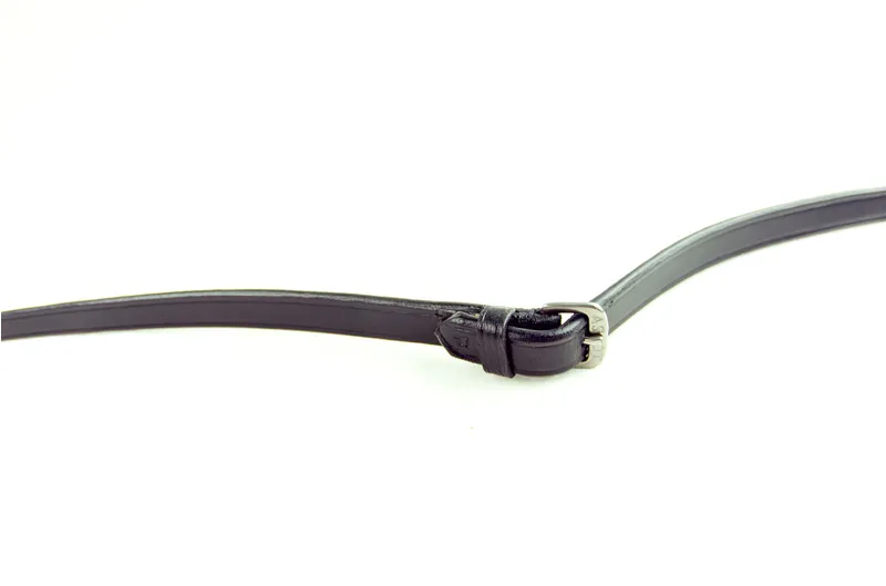 Dever Ascot Plain Leather Reins Brown-2
