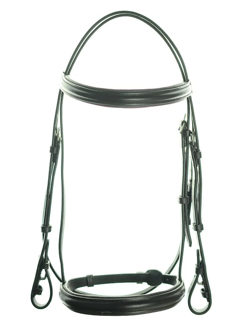 Dever Ascot Comfort 5/8in Raised And Padded Bridle Brown