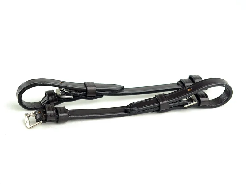 Dever Ascot 1/2in Buckle Billit Cheek Pieces Brown