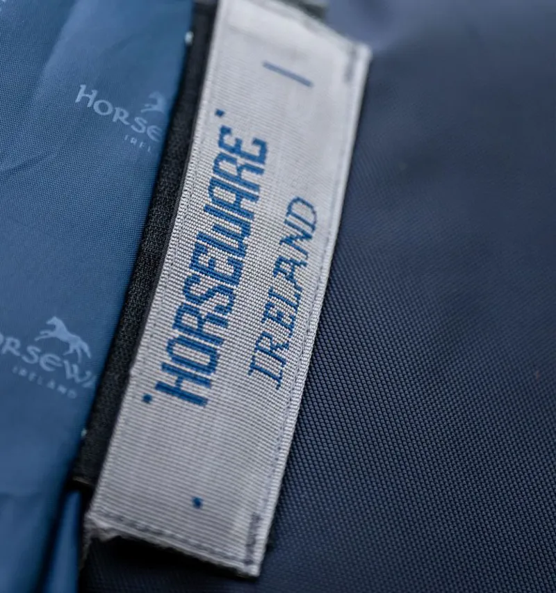 Horseware Rambo Supreme1680D Plus 0g Turnout Rug Navy Thunderstorm Grey And Silver-2