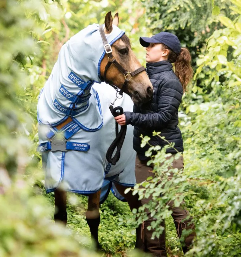 Amigo Pony Ripstop Hoody 2024 Azure Blue/Strong Blue And Silver-2