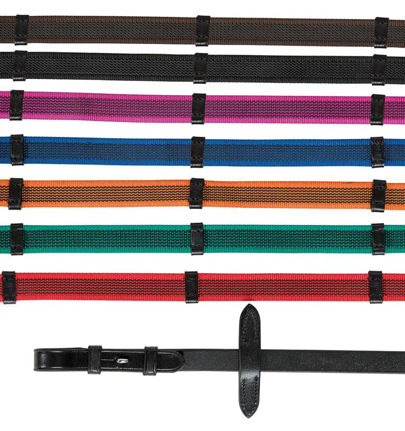 Aviemore Continental Rubber Grip Reins Black/Black
