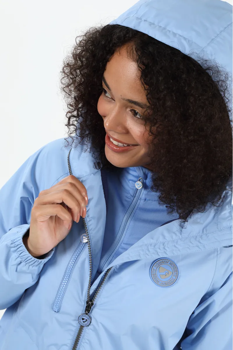 Shires Aubrion Ladies Hackney Rain Jacket Sky Blue-10