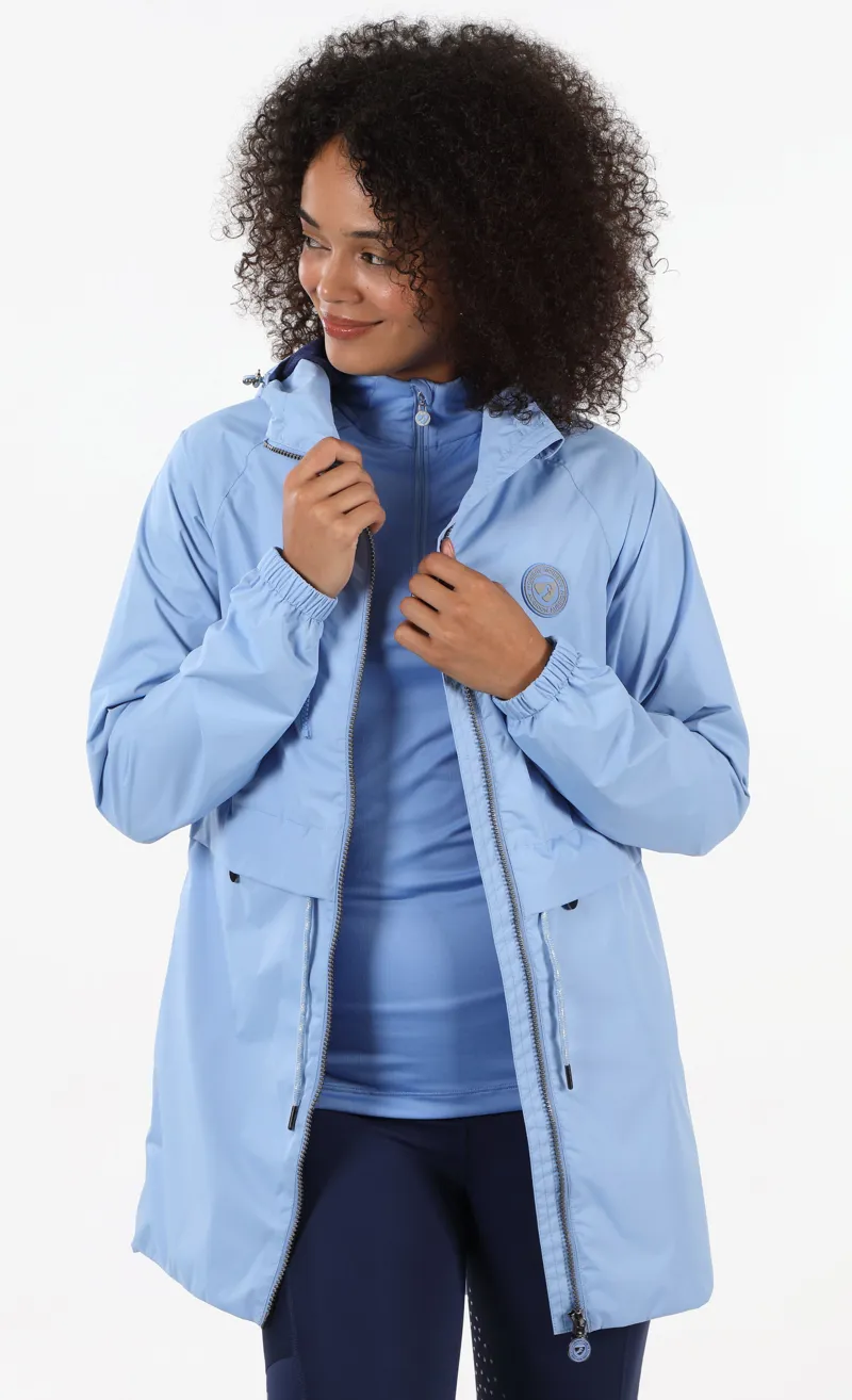 Shires Aubrion Ladies Hackney Rain Jacket Sky Blue-8