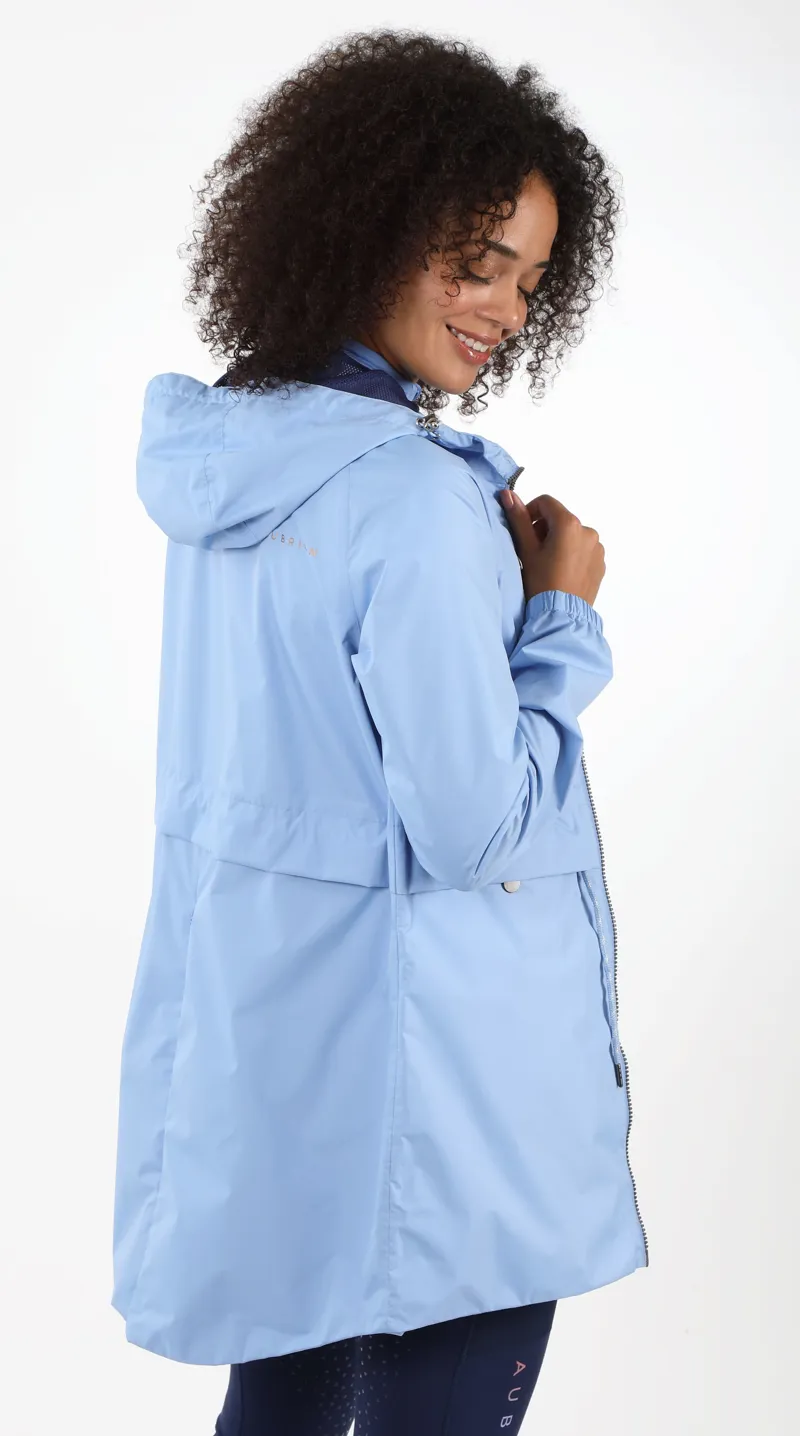 Shires Aubrion Ladies Hackney Rain Jacket Sky Blue-9