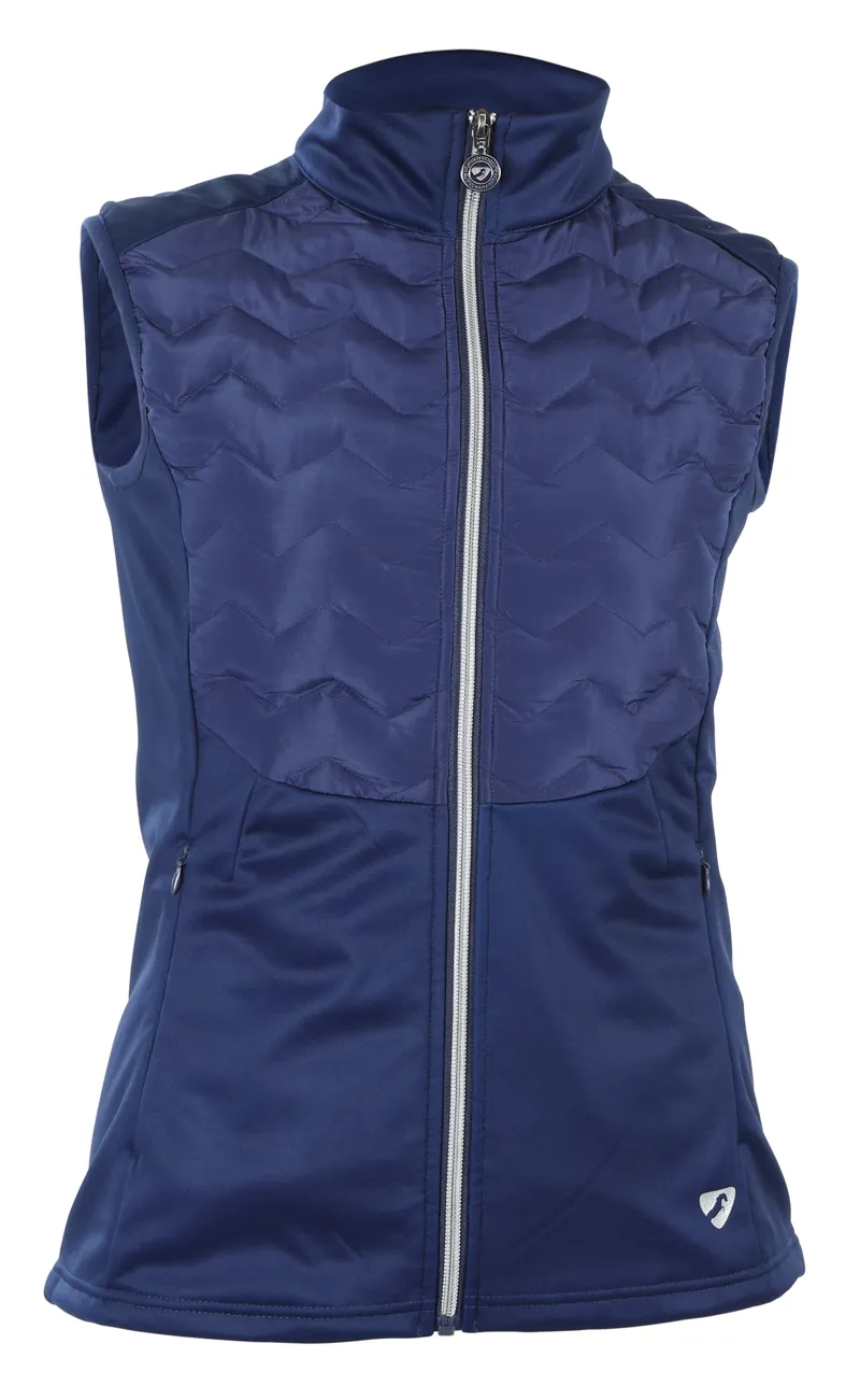 Shires Aubrion Ladies Vale Light Gilet Dark Navy-3