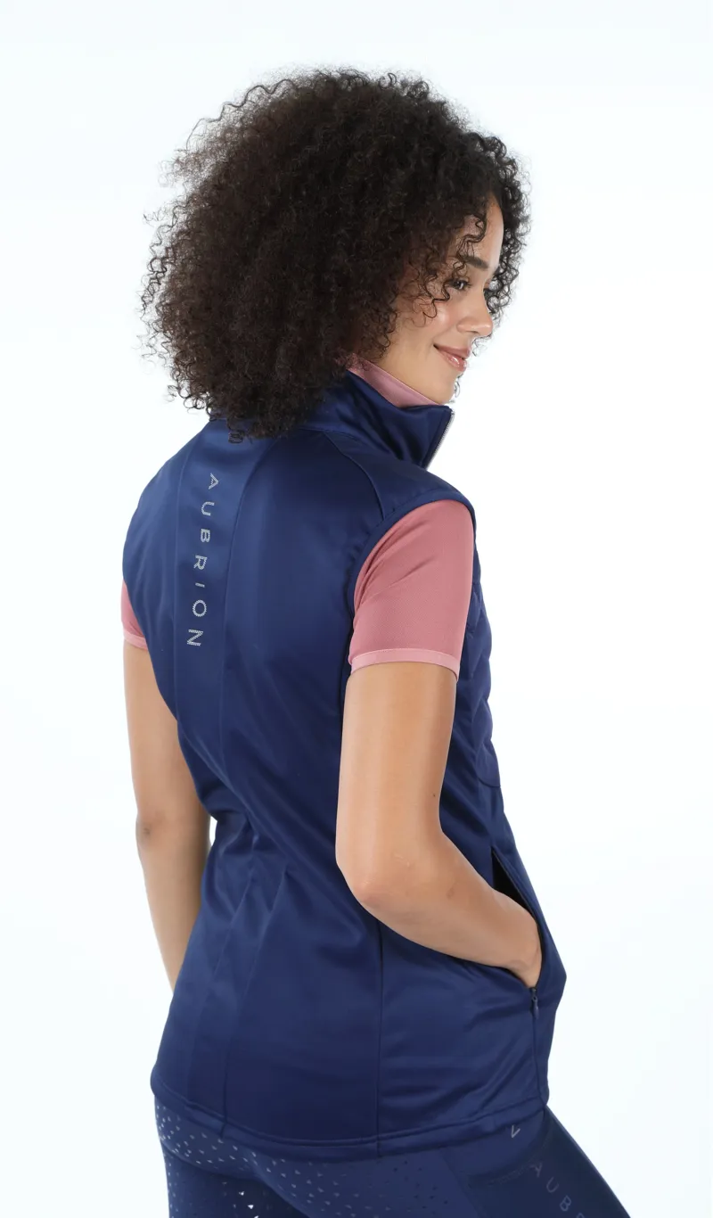 Shires Aubrion Ladies Vale Light Gilet Dark Navy-5