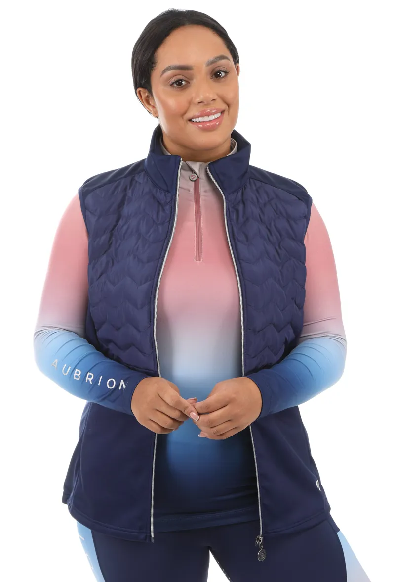 Shires Aubrion Ladies Vale Light Gilet Dark Navy-6