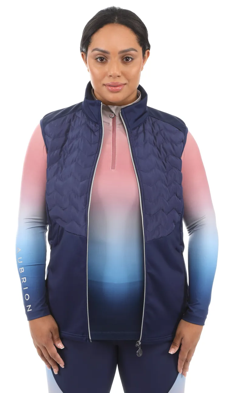 Shires Aubrion Ladies Vale Light Gilet Dark Navy-7