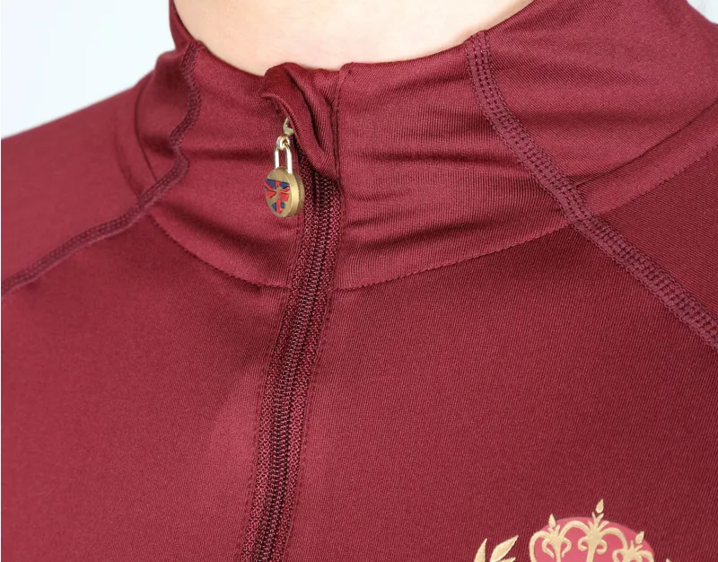 Shires Aubrion Team Junior Base Layer Maroon-8