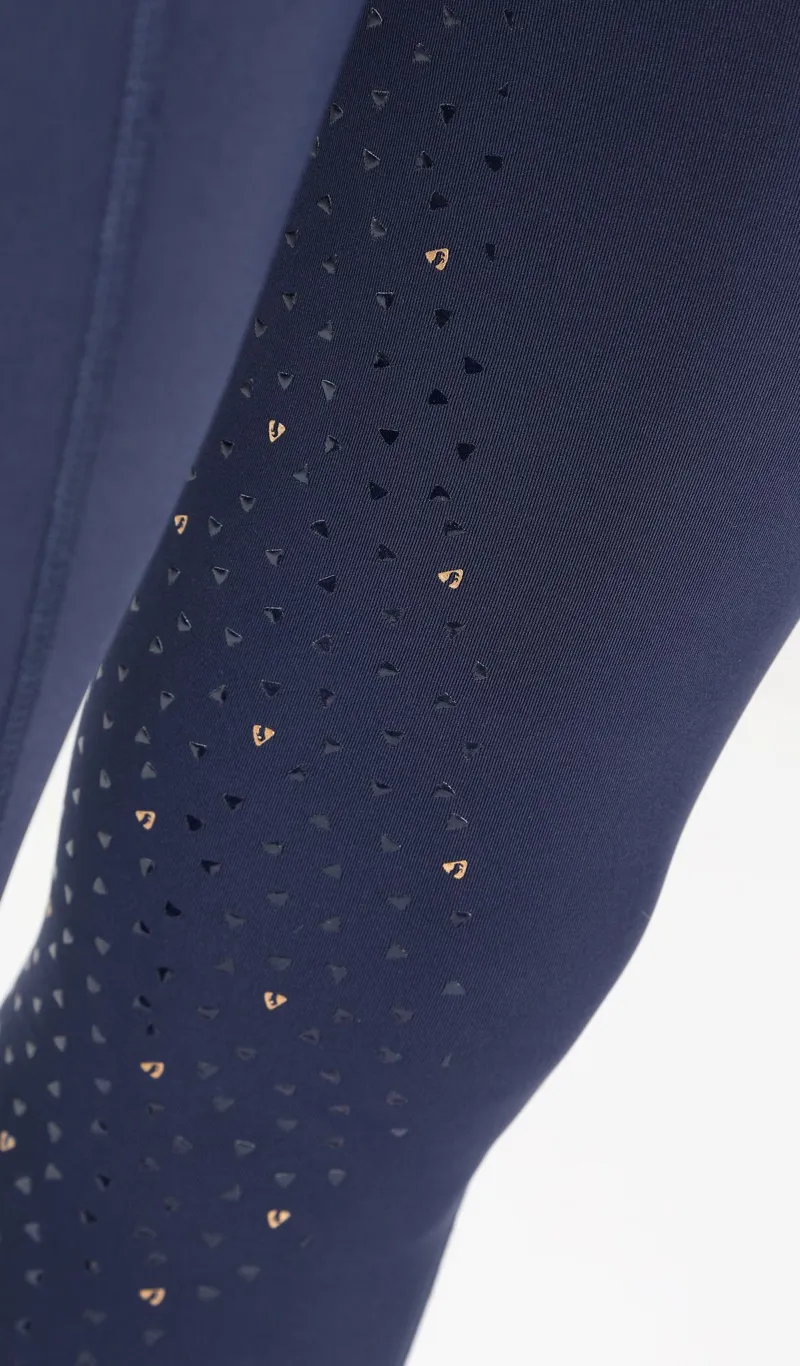 Shires Aubrion Team  Ladies Riding Tights Navy-10