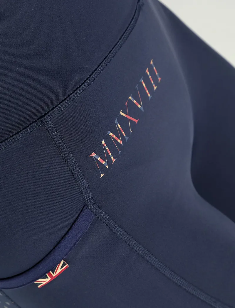 Shires Aubrion Team  Ladies Riding Tights Navy-12
