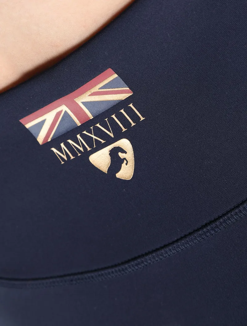 Shires Aubrion Team  Ladies Riding Tights Navy-8