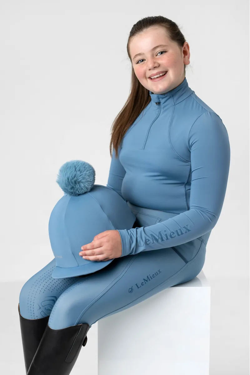 LeMieux Young Rider Hat Silk Ice Blue
