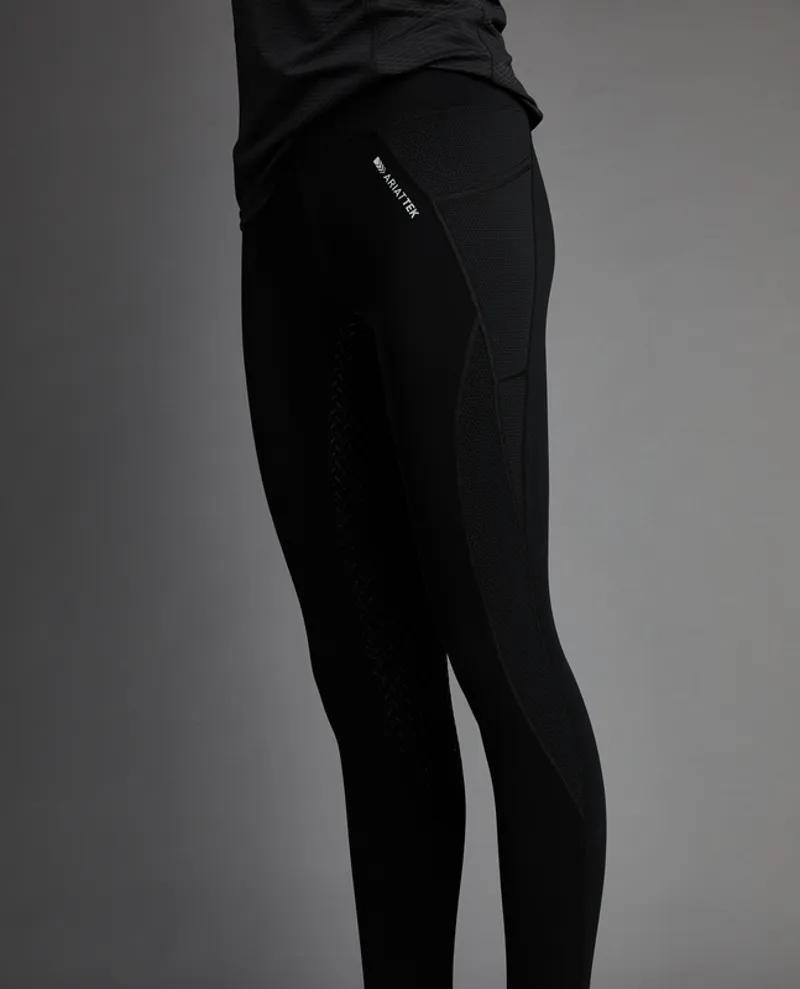 Ariat Prevail Insulated Full Seat Riding Tights Reflective Black
