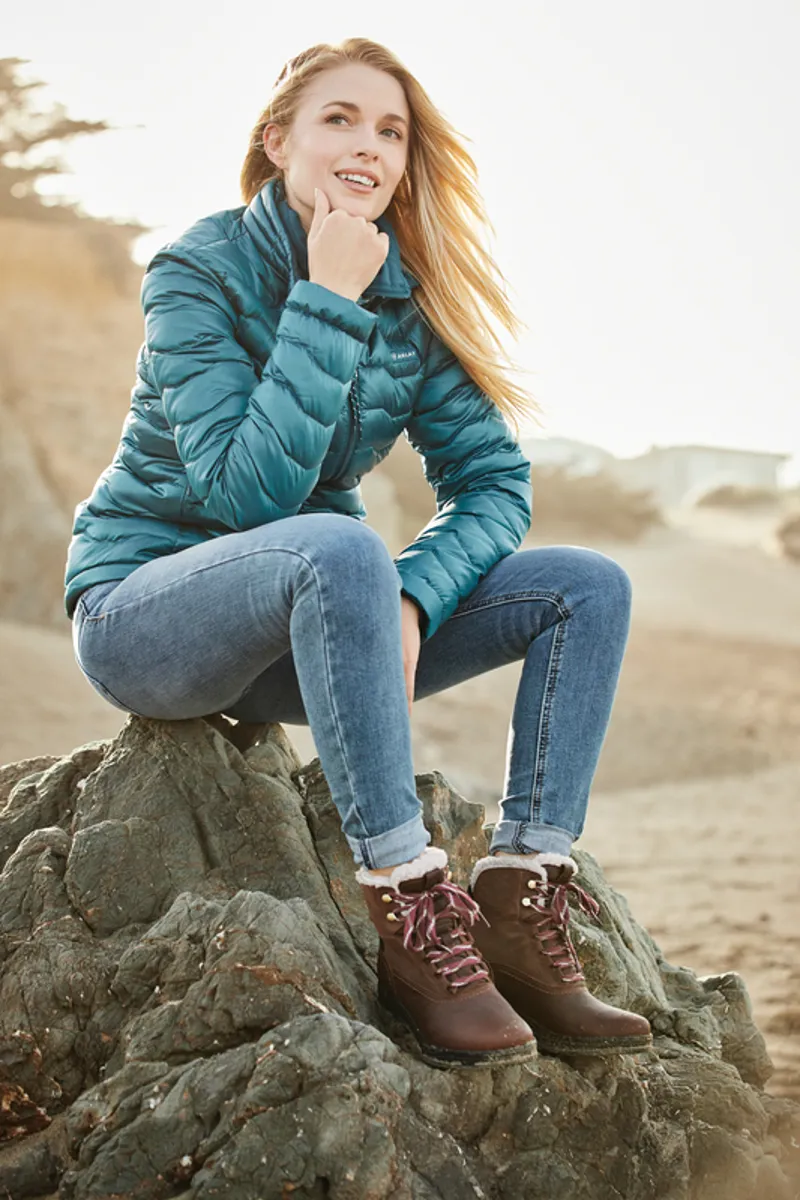 Ariat Ladies Ideal 3.0 Down Jacket Iridescent Teal -4