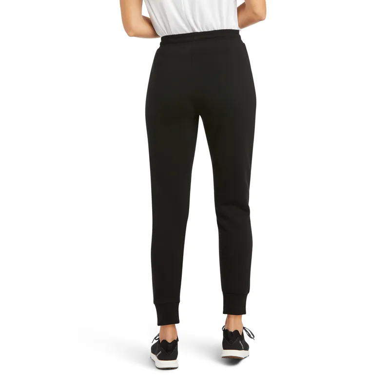 Ariat Ladies R.E.A.L Jogger Sweat Pants Black-1