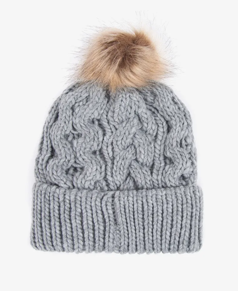 Barbour Penshaw Cable Beanie Grey-1