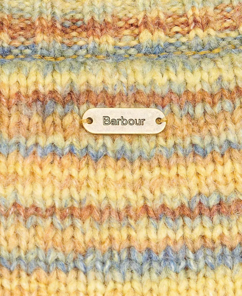Barbour Ladies Burford Knit Yellow Multi -4