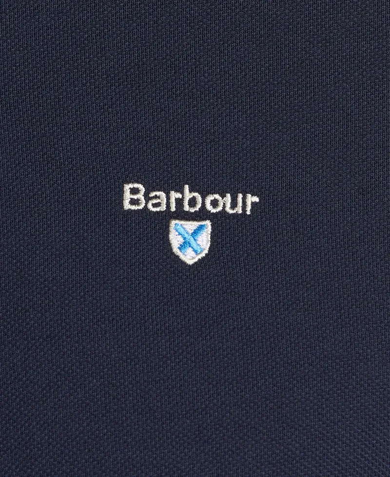 Barbour Mens Sports Polo New Navy-5
