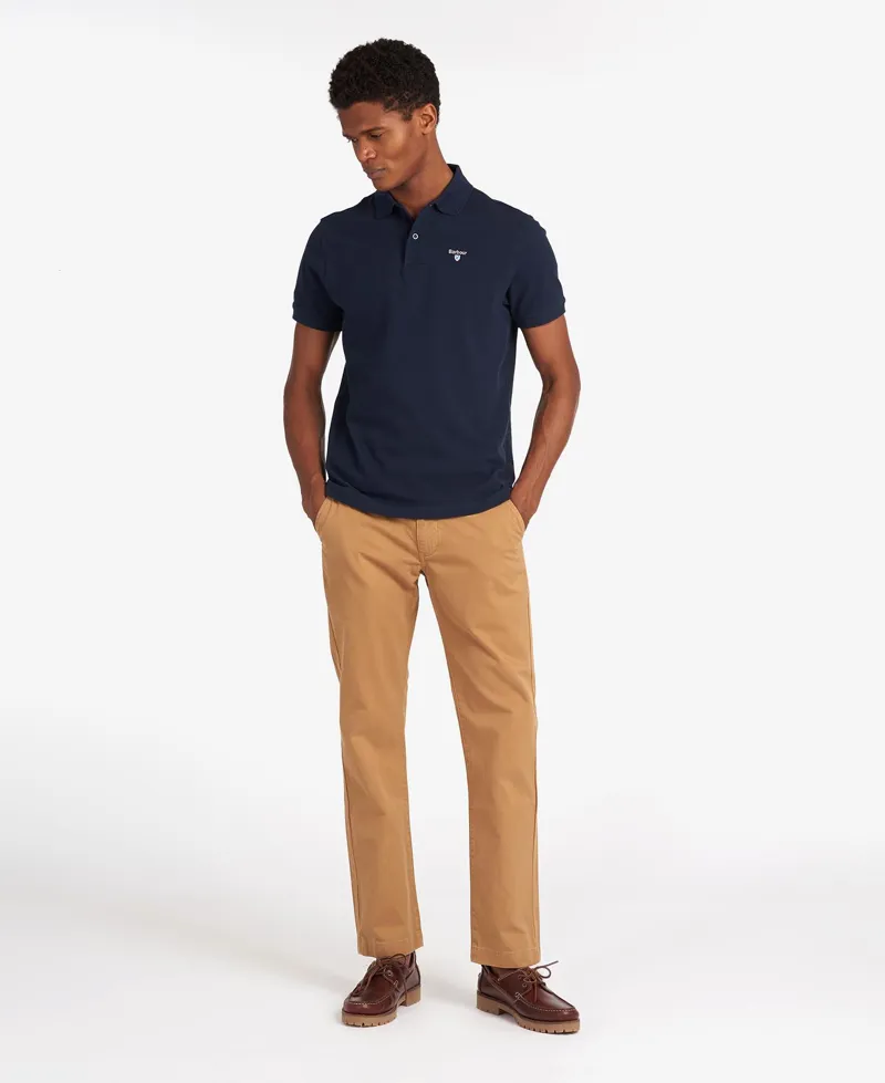 Barbour Mens Sports Polo New Navy-4