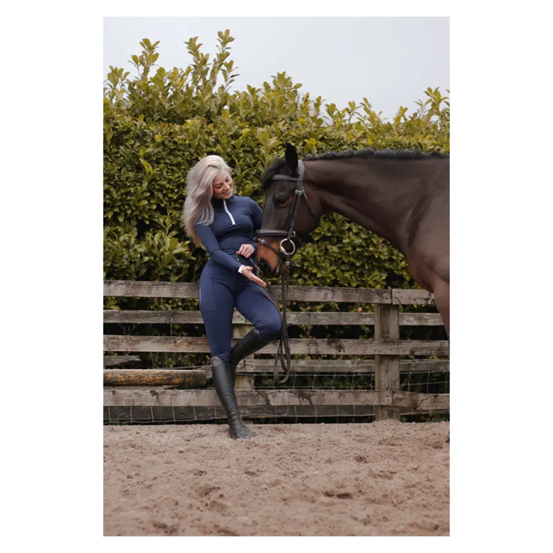 Cameo Ladies Performance Riding Tights Navy