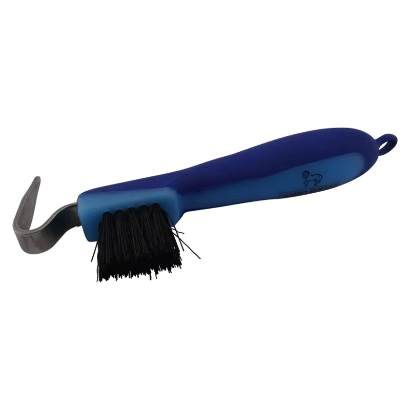 Cameo Hoof Pick With Brush Blue/Navy
