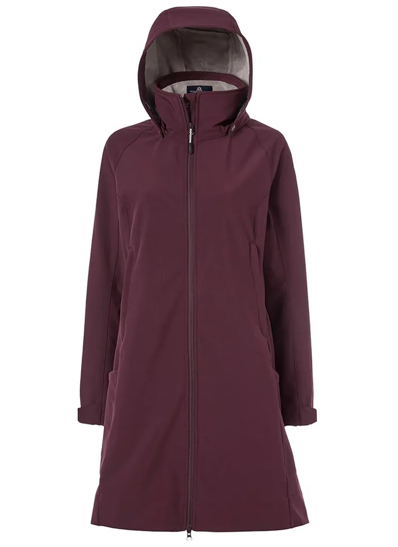Mountain Horse Ladies Stella Softshell Waterproof Parka Burgundy-3