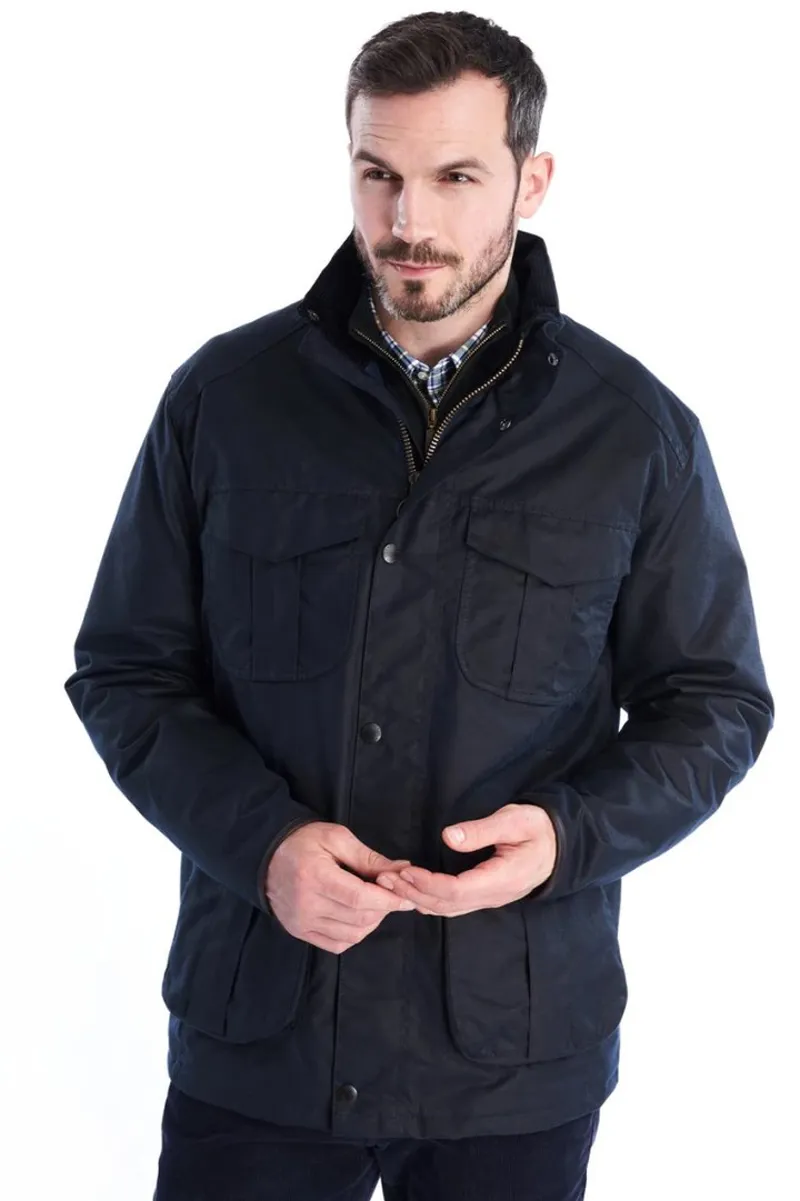 Barbour Latrigg Mens Wax Jacket ONAvy