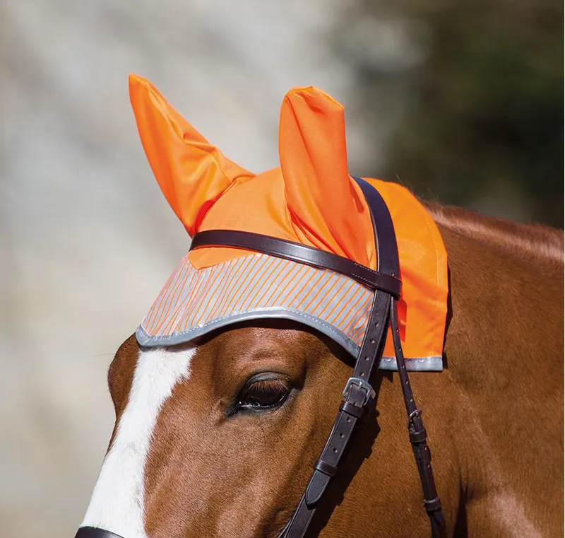 Bridleway Visibility Fly Veil Orange