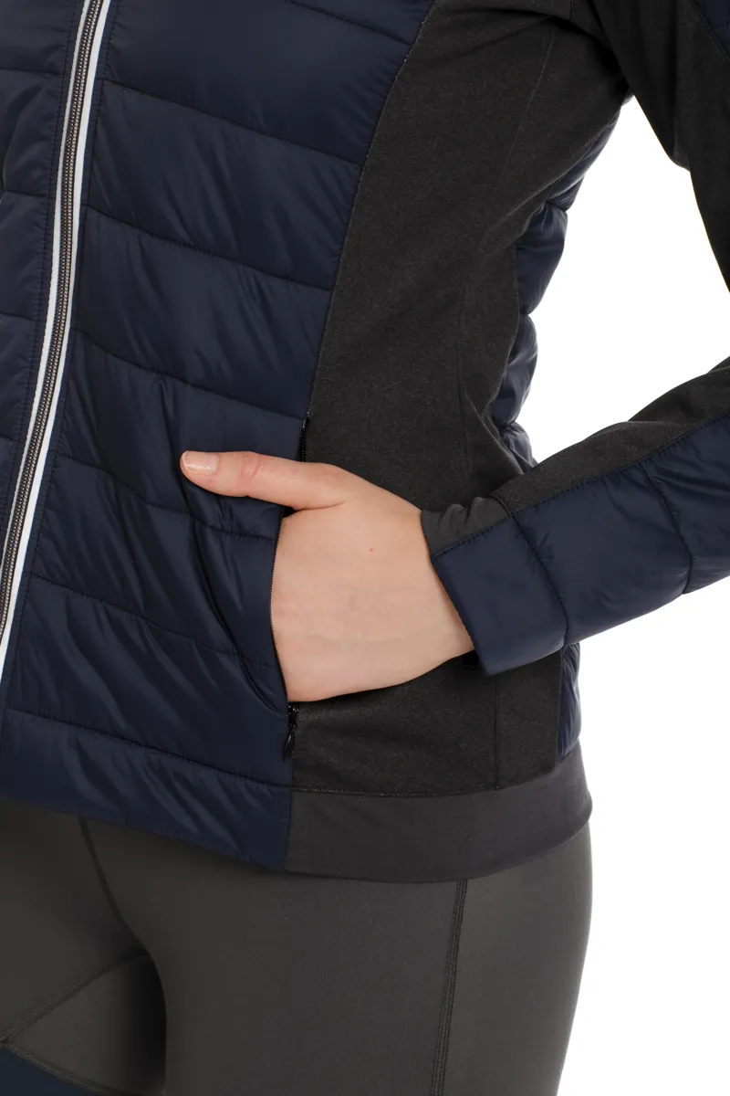 Horseware Ladies Winter Hybrid Jacket in Navy  -4