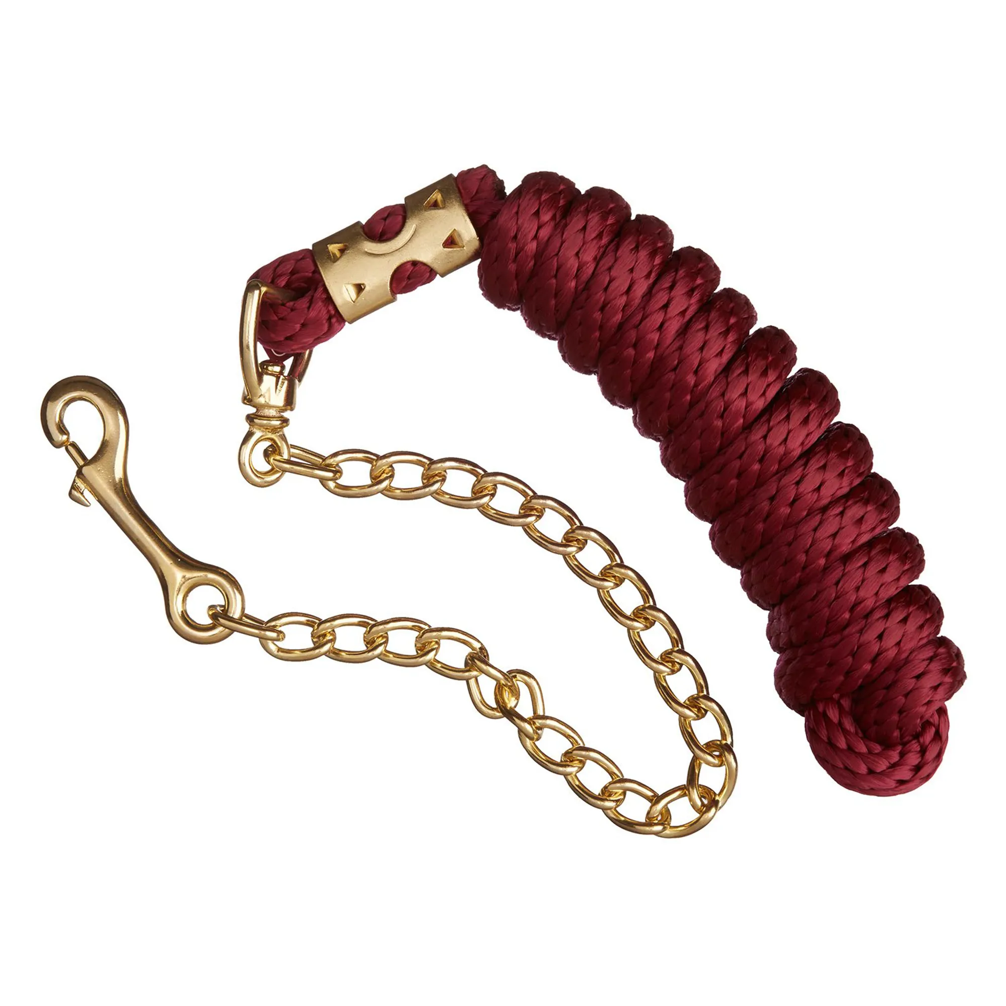 Leary Rope LeMieux Leadrope With Chain 2.5M Burgundy