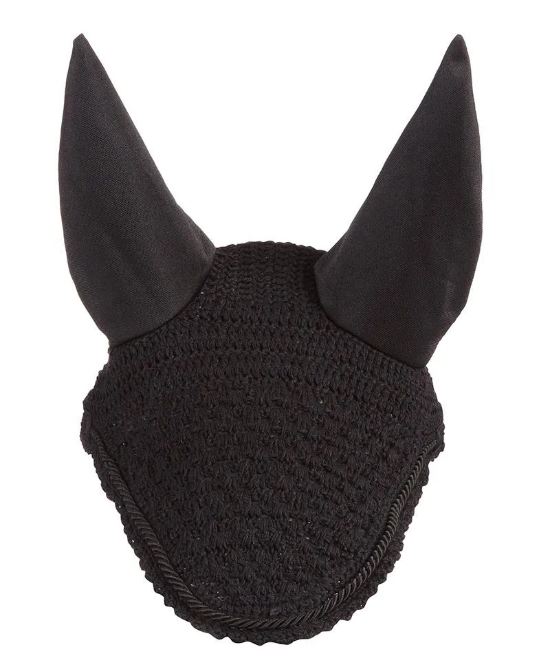 LeMieux Vogue Braided Fly Hood/Veil Black/Black