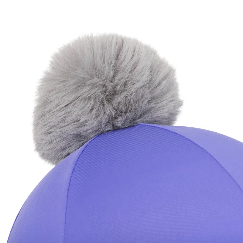 LeMieux Pom Pom Hat Silk Bluebell-5