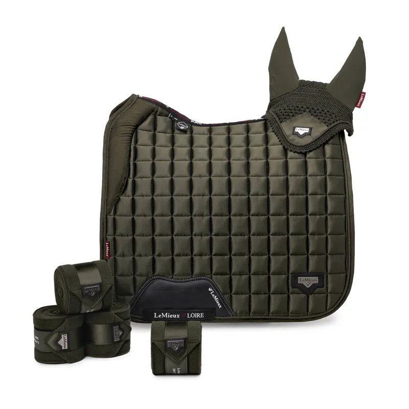 LeMieux Loire Memory Satin Dressage Square Oak Large-2
