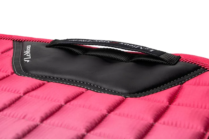 LeMieux Spectrum Dressage Square Pad Grey/Watermelon-3