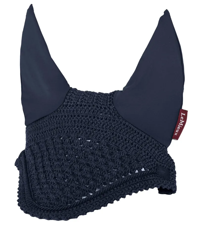 LeMieux Vogue Braided Fly Hood/Veil Navy/Navy