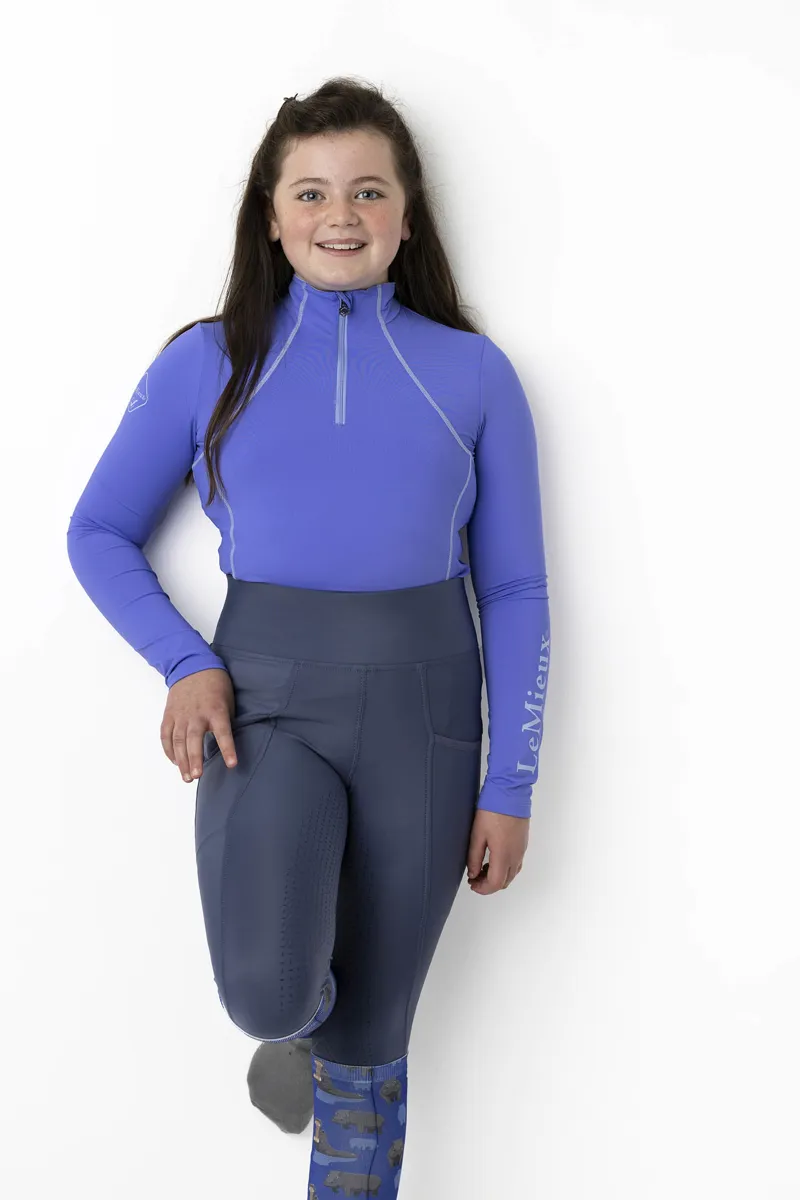Lemieux Young Rider Base Layer Bluebell-2