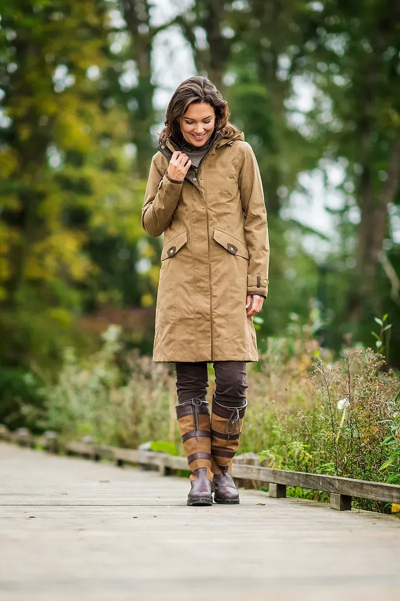 Baleno Ladies Chelsea Waterproof Coat 2025 Camel-1
