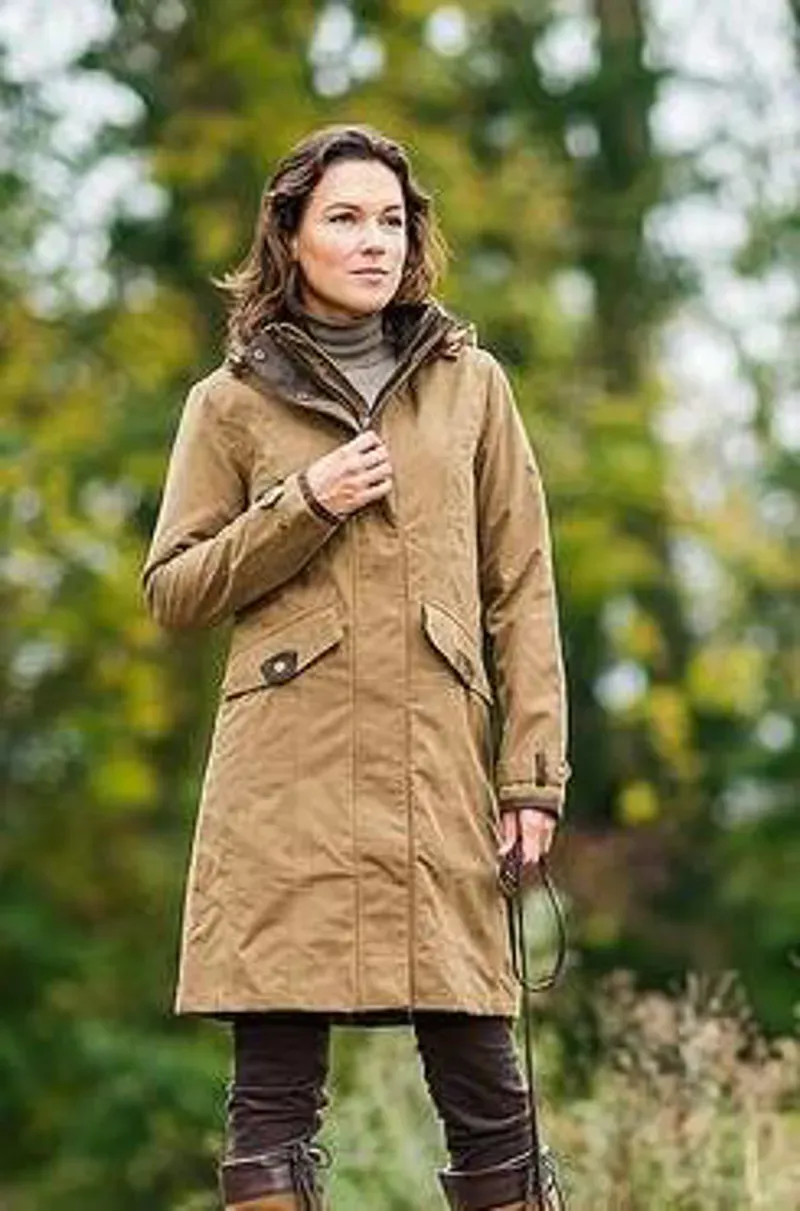 Baleno Ladies Chelsea Waterproof Coat 2025 Camel-3
