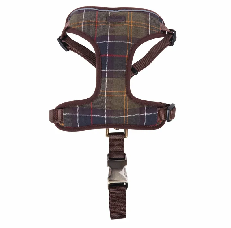 Barbour Travel/Exercise Dog Harness Classic Tartan