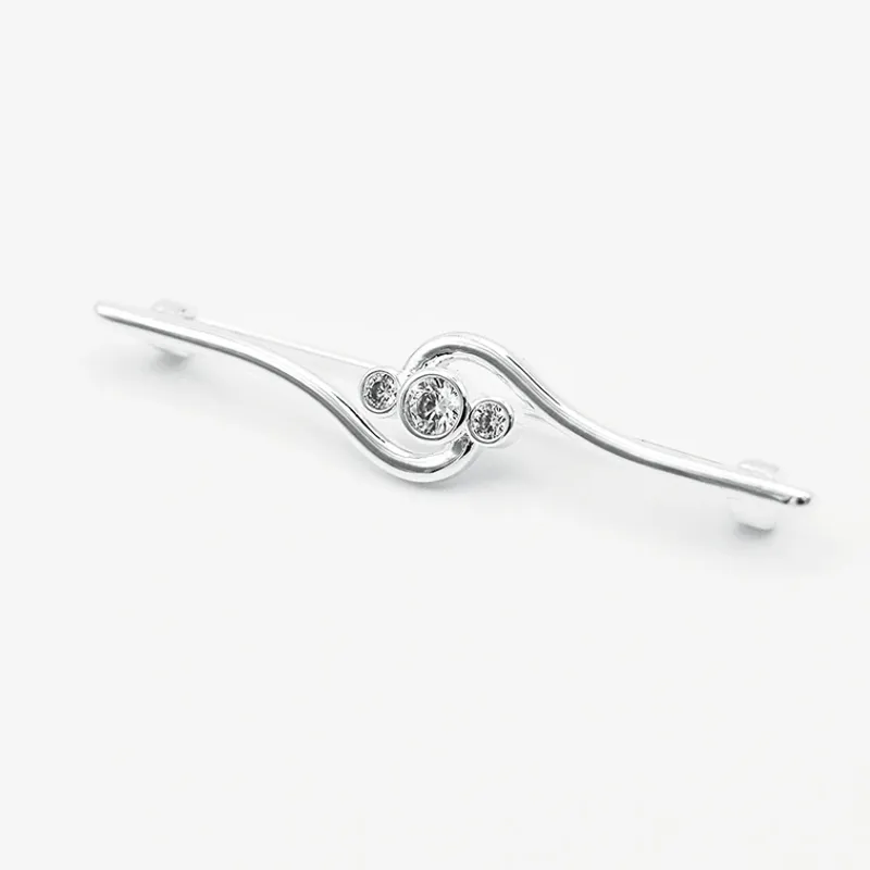 Equetech Deluxe Twist Stock Pin Silver