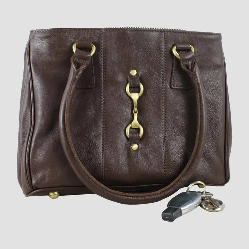Grays Sadie Handbag With Snaffle Brown Leather-1