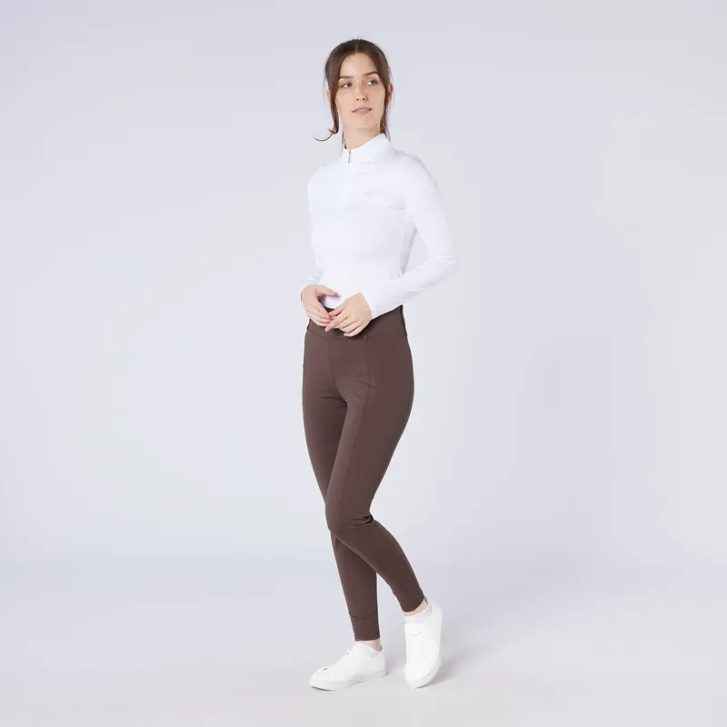 Cameo Ladies All Season Riding Tights Chocolate Brown-1